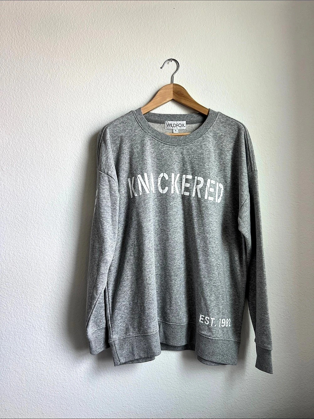 Wildfox Graphic Sweatshirt in Gray Like New